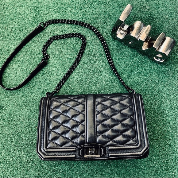Rebecca Minkoff Medium Quilted Love Crossbody Bag - Picture 1 of 8